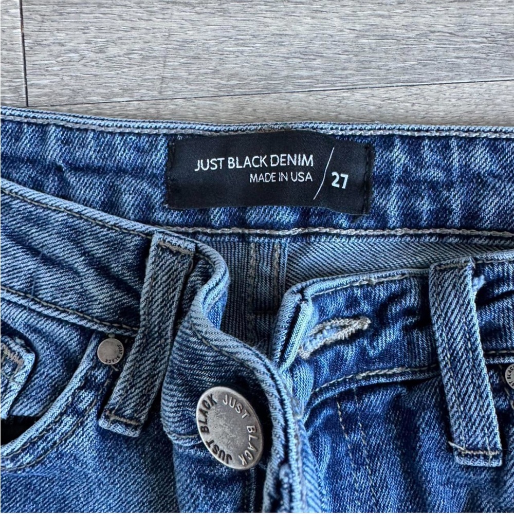 JBD // Just Black Denim Mid-Rise Wide Leg Jeans - Picture 2 of 4